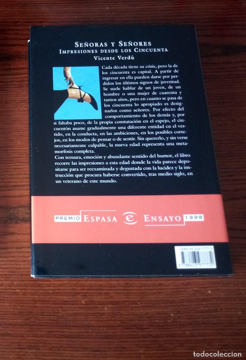Libros: &rdquo;Se&ntilde;oras y Se&ntilde;ores&rdquo;, Vicente Verd&uacute; - Foto 2