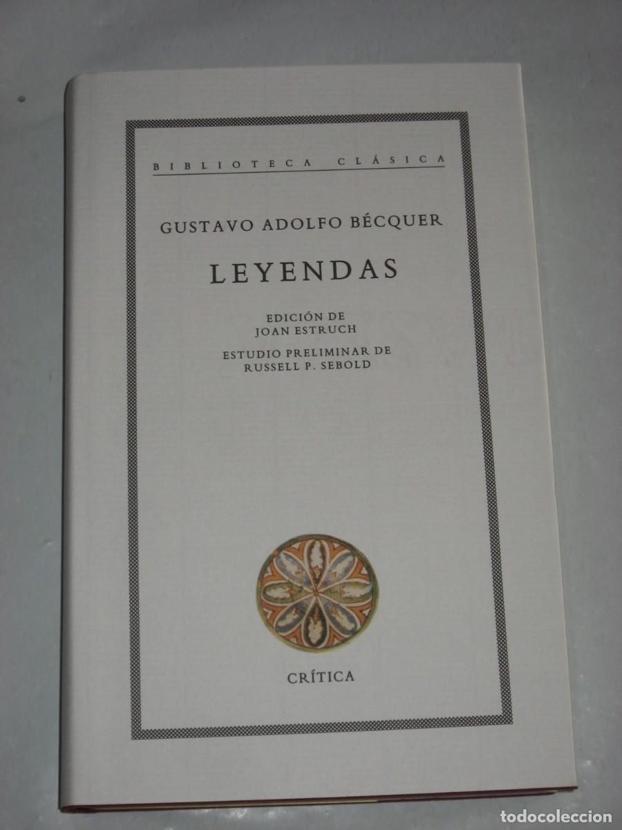 Libros: LEYENDAS - Gustavo Adolfo B&eacute;cquer