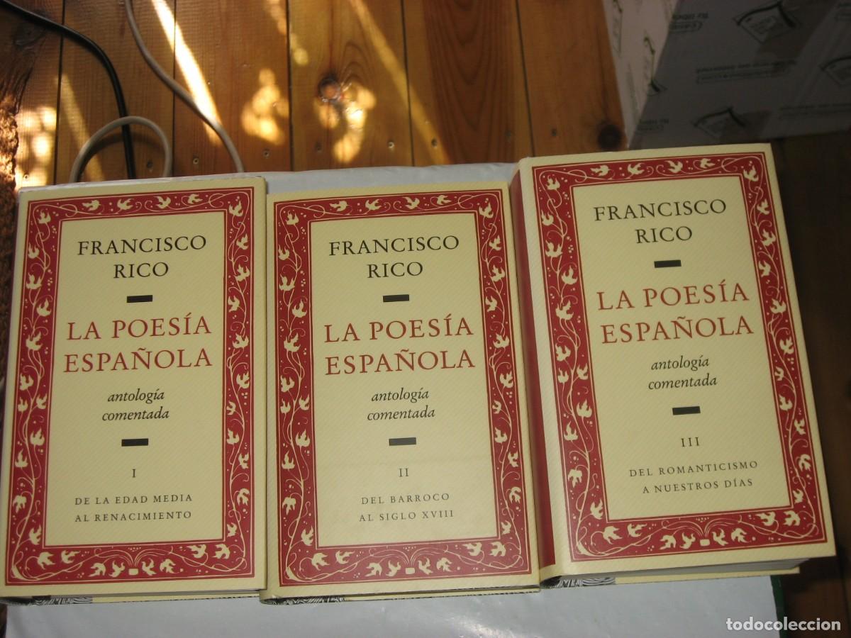 books: LA POES&Iacute;A ESPA&Ntilde;OLA antolog&iacute;a comentada. 3 TOMOS - Francisco Rico
