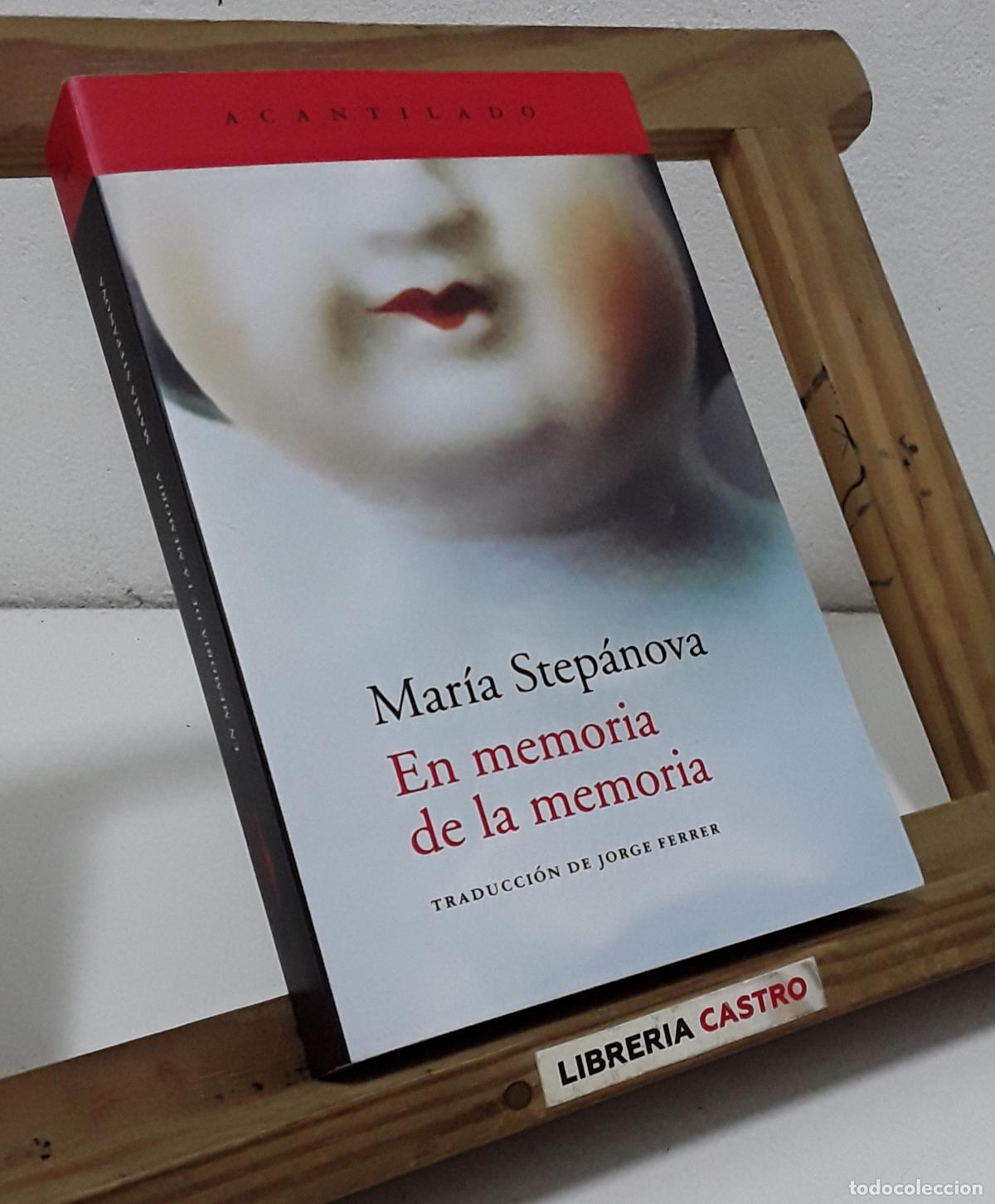 Libros: En memoria de la memoria - Mar&iacute;a Step&aacute;nova.