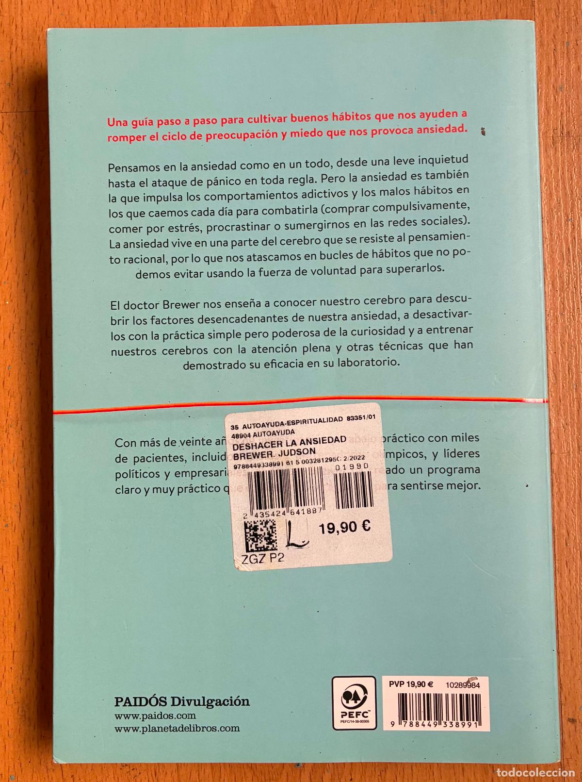 Libros: DESHACER LA ANSIEDAD, Judson Brewer, LEER - Foto 3
