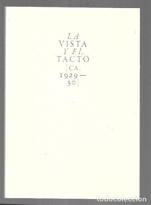 Libros: VISTA Y EL TACTO - LA (CA. 1929-30) - RAMALLO, FRANCISCO (EDICION)