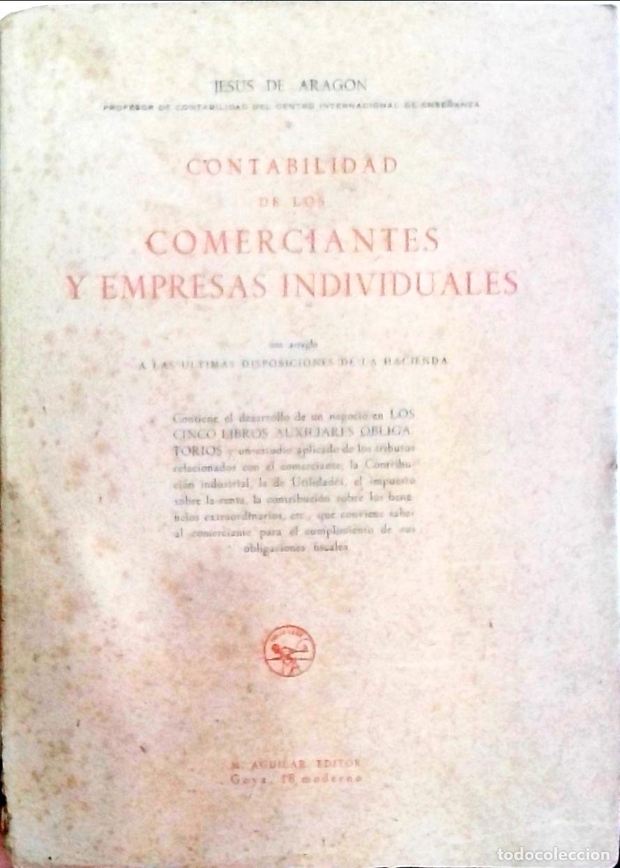 books: Contabilidad de los comerciantes y empresas individuales - Arag&oacute;n, Jes&uacute;s de: