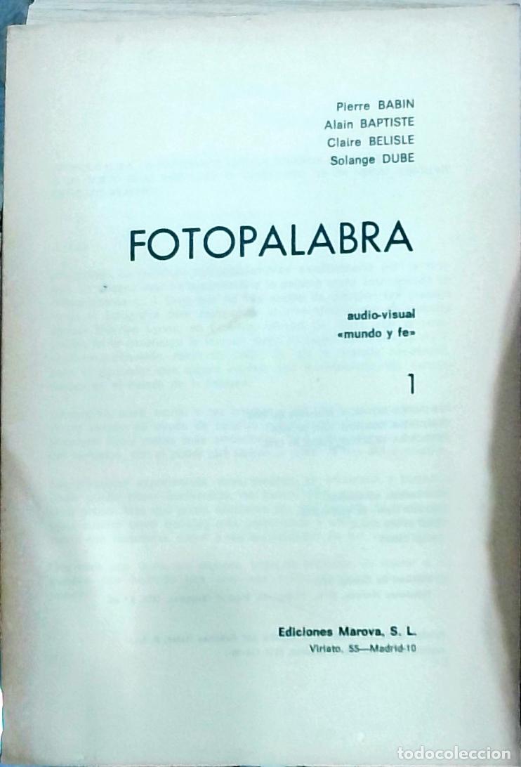 Livros em segunda m&atilde;o: Fotopalabra: audio-visual &rdquo;mundo y fe&rdquo; 1 - Babin, Pierre; Belisle, Claire y Dube, Solange: