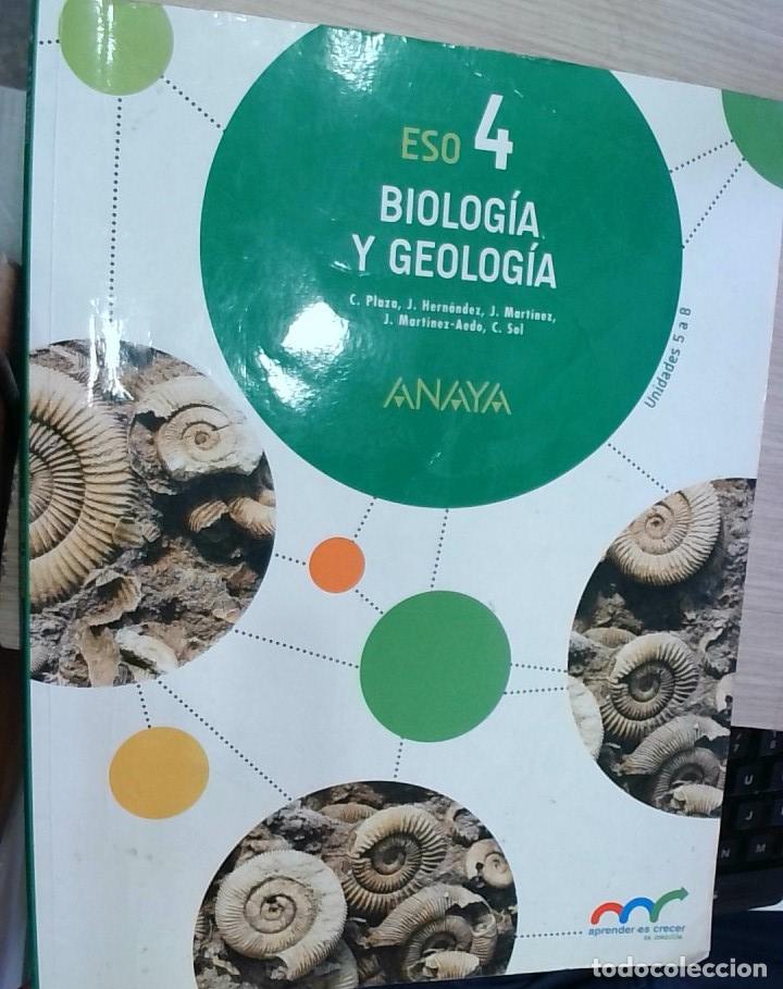 Libri di seconda mano: Biolog&iacute;a y Geolog&iacute;a 4 ESO. Unidades 5 a 8 - Concepci&oacute;n Plaza Escribano y otros: