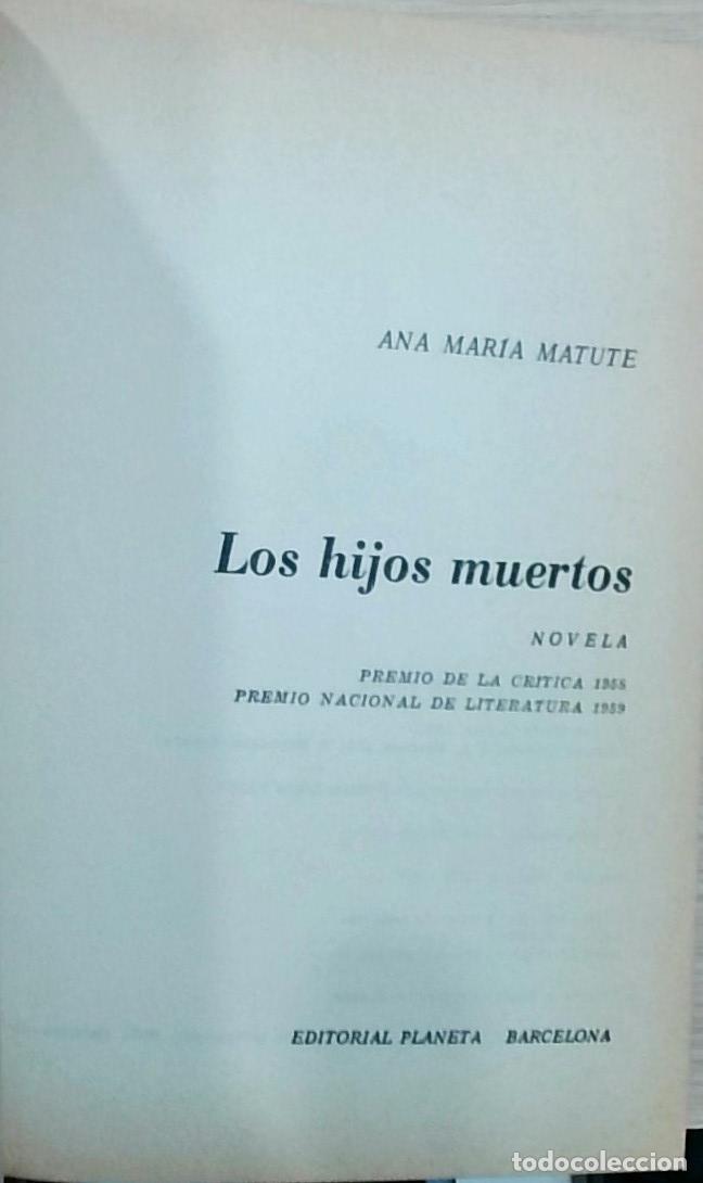 B&uuml;cher: Los hijos muertos - Ana Mar&iacute;a Matute: