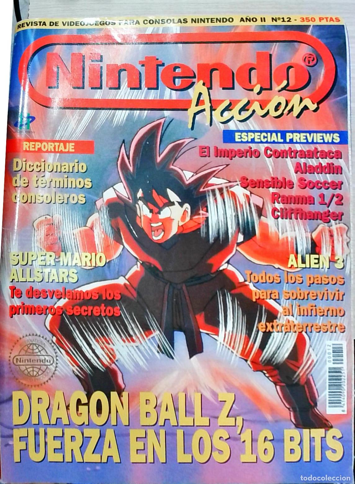Libros: Nintendo Acci&oacute;n N&ordm; 12: Dragon Ball Z, fuerza en los 16 bits - REVISTA: