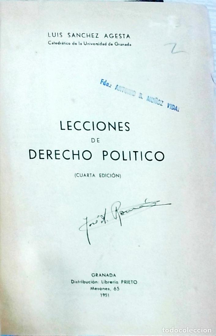 Livros em segunda m&atilde;o: Lecciones de Derecho Pol&iacute;tico - Luis S&aacute;nchez Agesta: