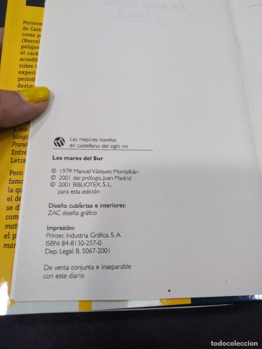 Libros: LIBRO LOS MARES DEL SUR MANUEL VAZQUEZ MONTALBAN - Foto 3