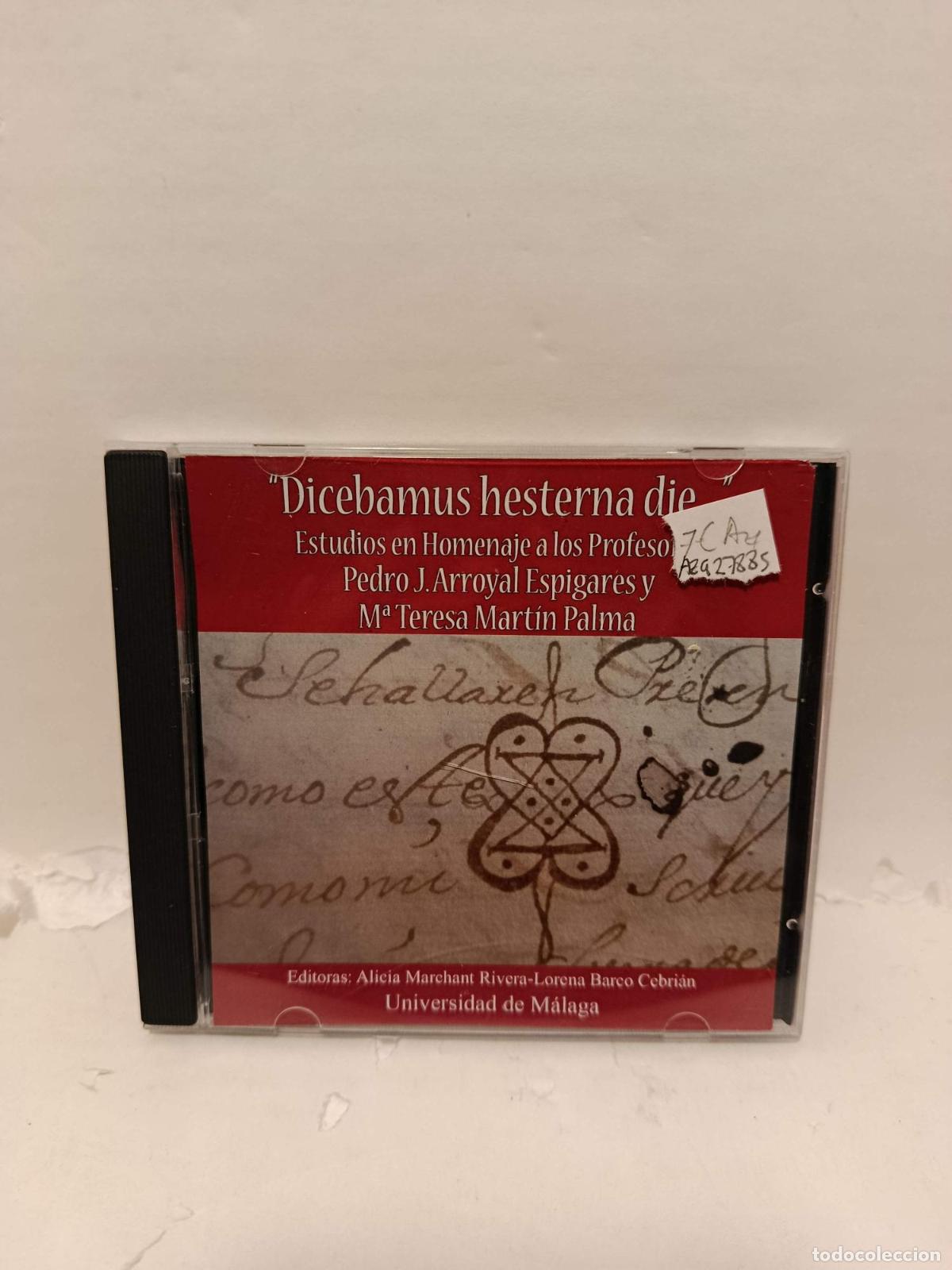 Libros: DICEBAMUS HESTERNA DIE...ESTUDIO EBN HOMENAJE A LOS PROFESORES PEDRO J. ARROYAL ESPIGARES Y MAR&Iacute;A TE