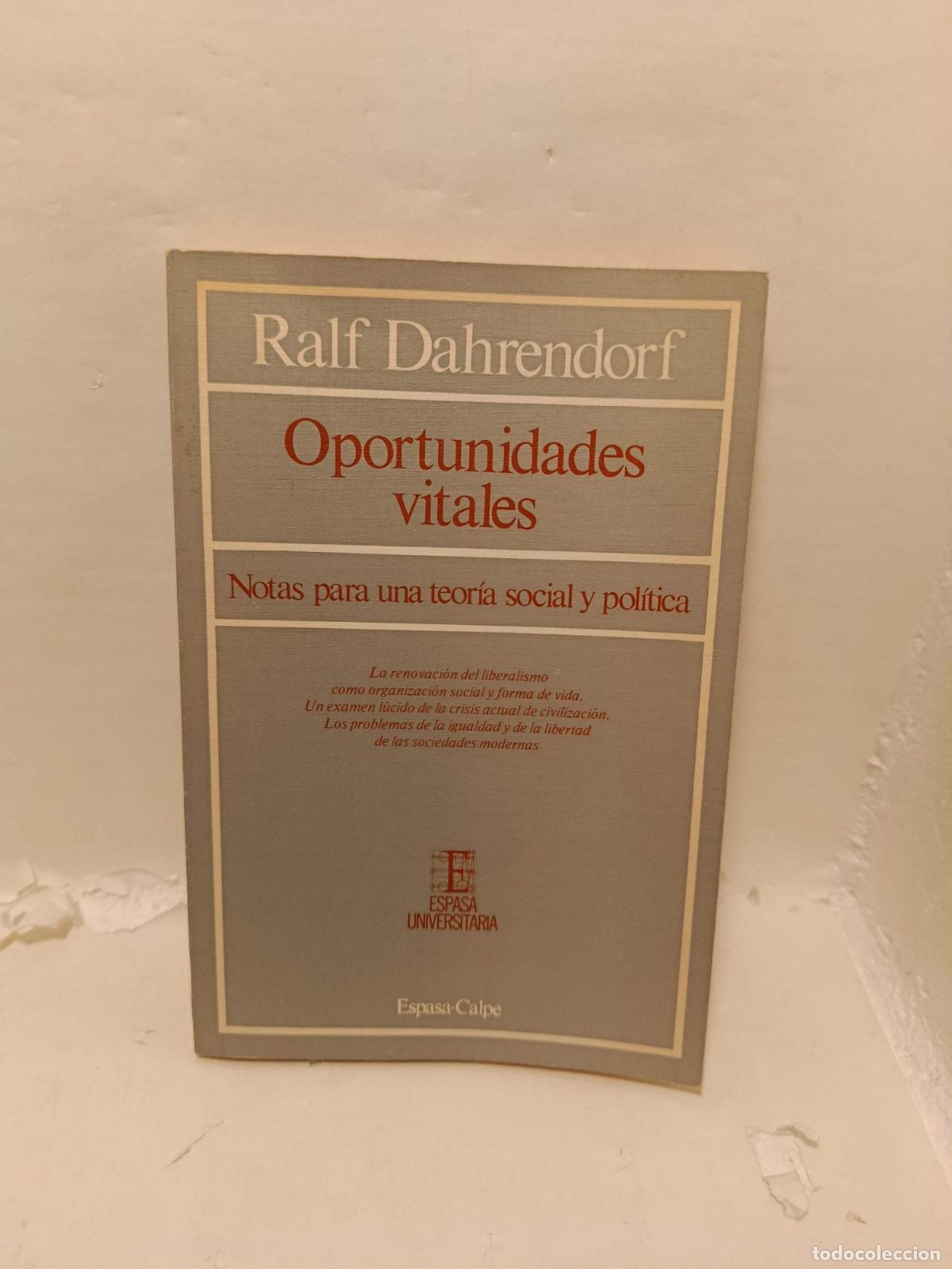 Libri di seconda mano: OPORTUNIDADES VITALES - Dahrendorf, Ralf