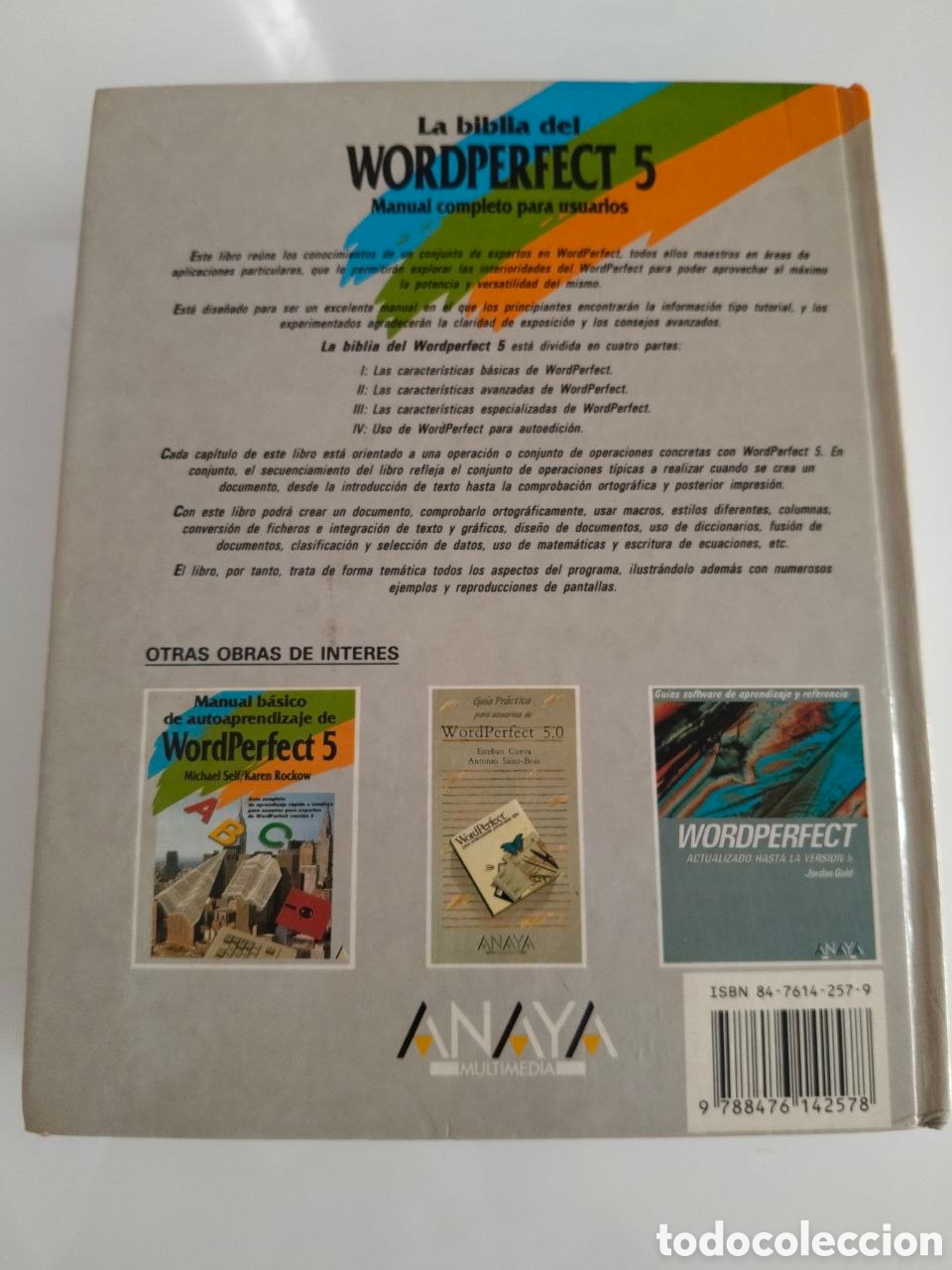 Libros: La biblia del WordPerfect 5 - Foto 2