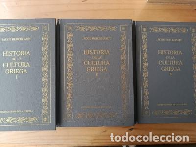 books: Historia de la Cultura Griega. 3 Tomos. RBA 2005 - Jacob Burckhardt.