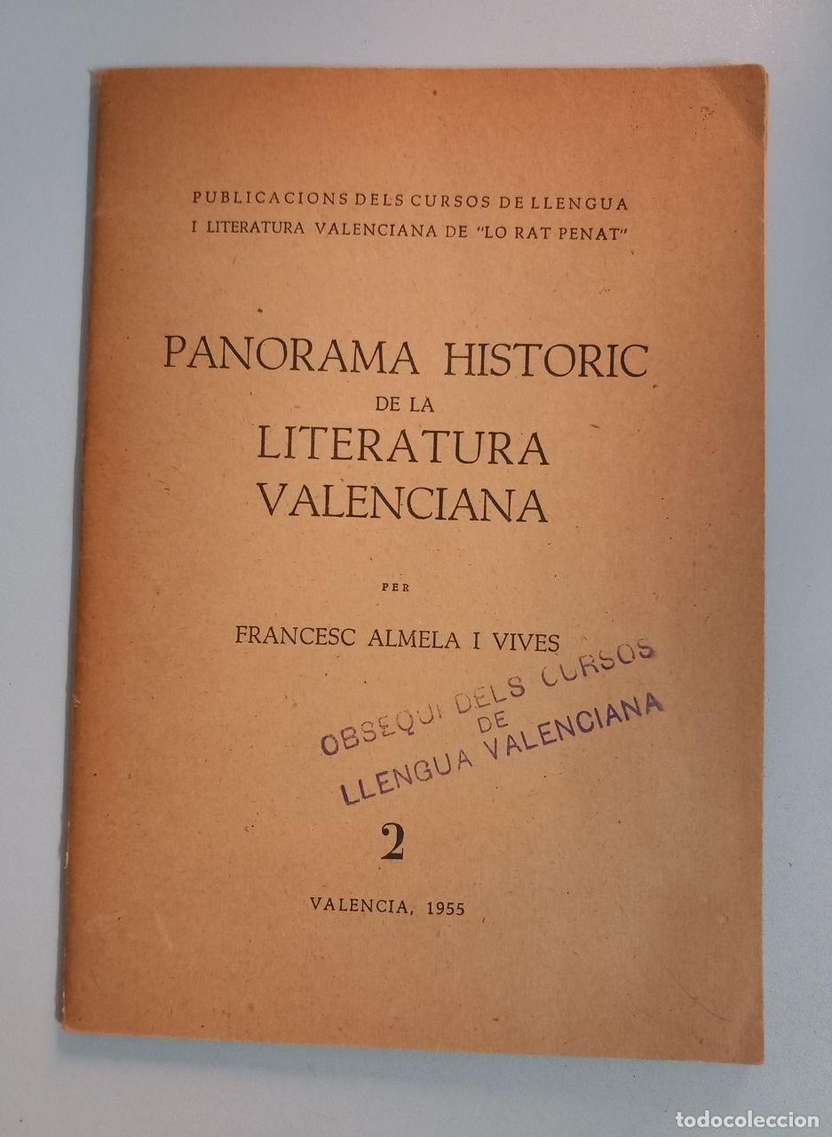 Libros: Panorama historic de la literatura valenciana. - ALMELA I VIVES, Francesc: