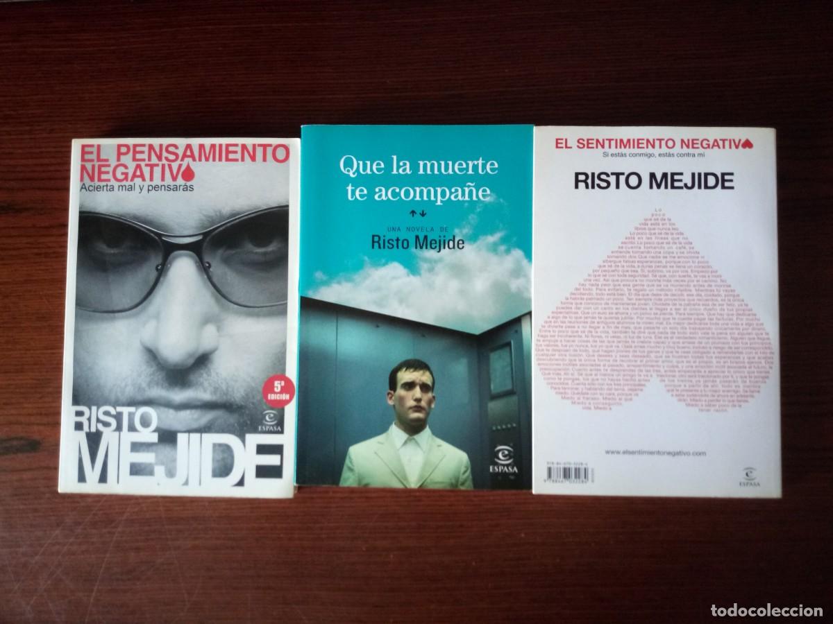 Libros: 3 libros- Risto Mejide (Pensamiento negativo / Sentimiento negativo / Que la muerte te acompa&ntilde;e)