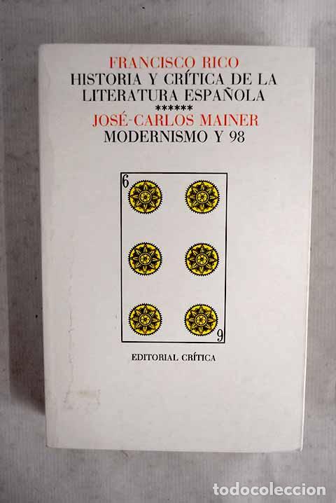 Libros: Historia y cr&iacute;tica de la literatura espa&ntilde;ola, tomo VI
