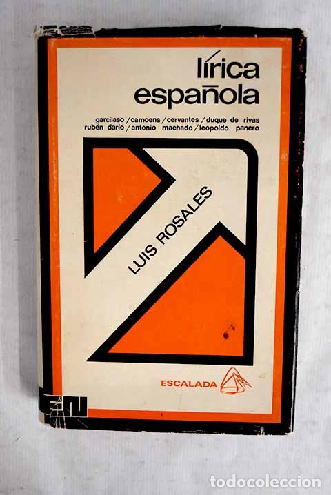 Libros: L&iacute;rica espa&ntilde;ola: Garcilaso, Camoens, Cervantes, Duque de Rivas, Rub&eacute;n Dar&iacute;o, Antonio Machado