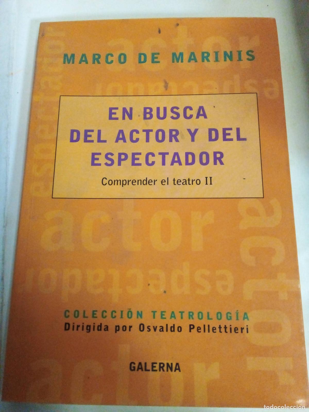 Libros: En busca del actor y del espectador - Marco de Marinis - Foto 1