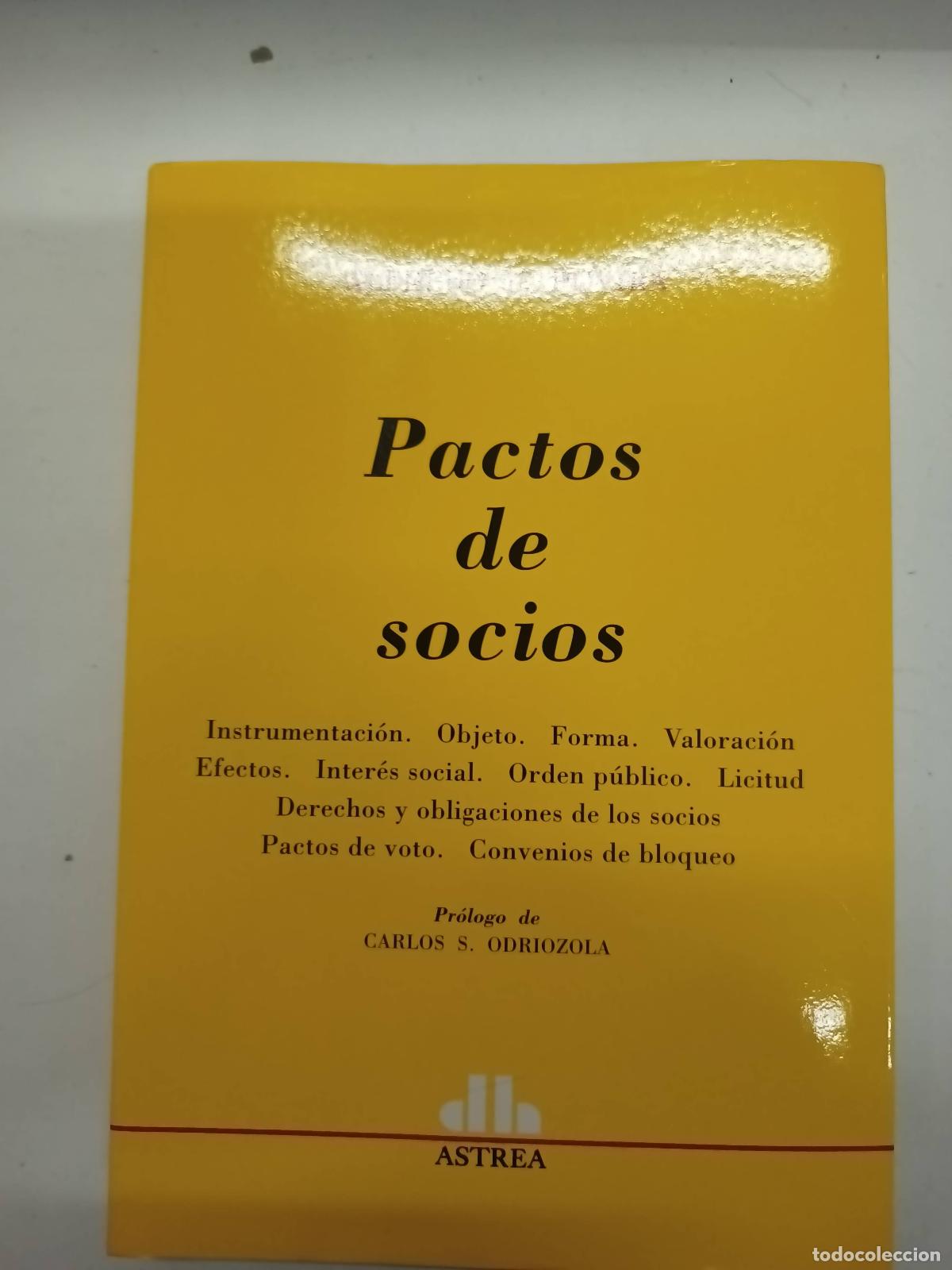 Libros: PACTOS DE SOCIOS - ALFREDO L. ROVIRA - Foto 1