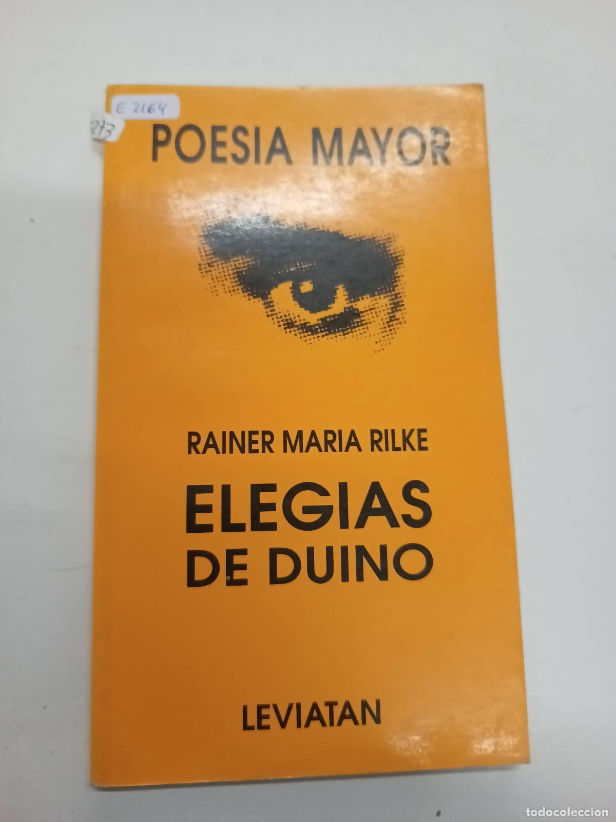 Libros: ELEGIAS DE DUINO - REINER MARIA RILKE - Foto 1