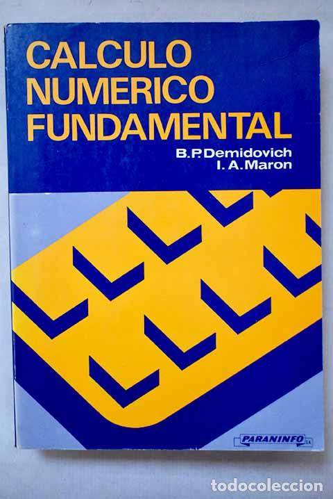 B&uuml;cher: C&aacute;lculo num&eacute;rico fundamental.- Demidovich, B. P.