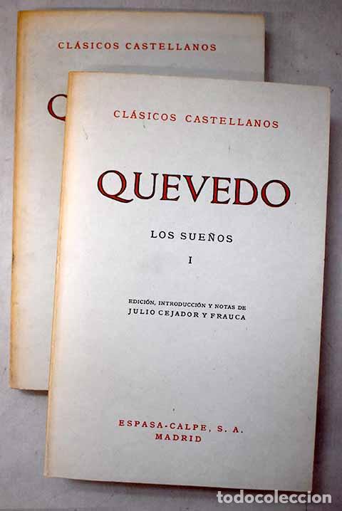 Libros: Los sue&ntilde;os: Quevedo y Villegas, Francisco de.- Quevedo y Villegas, Francisco de