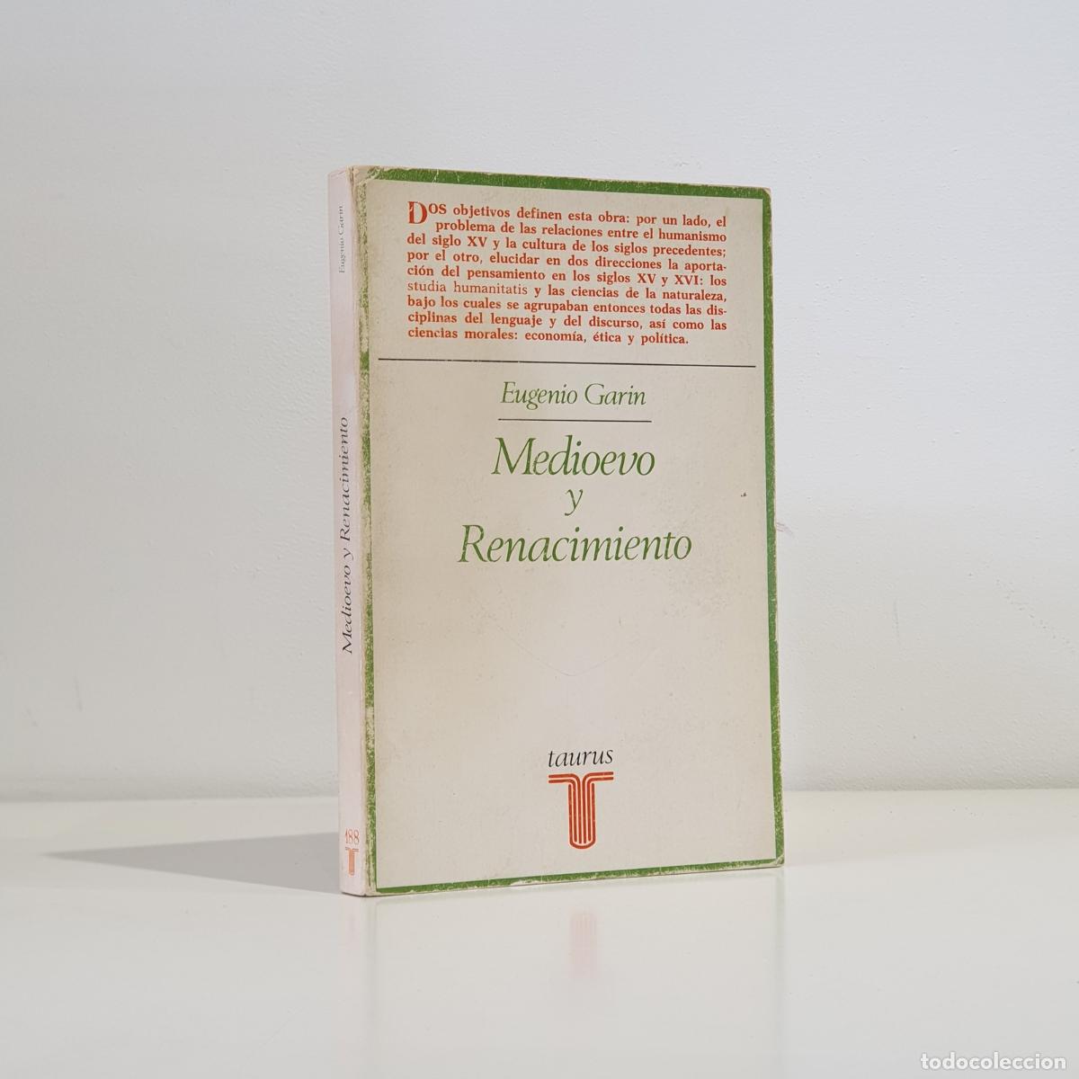 Libri di seconda mano: Eugenio Garin - Medioevo y renacimiento