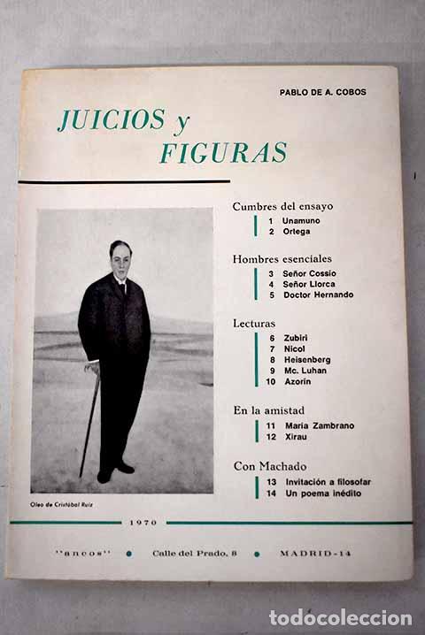 Libros: Juicios y figuras: Cobos, Pablo de A..- Cobos, Pablo de A.