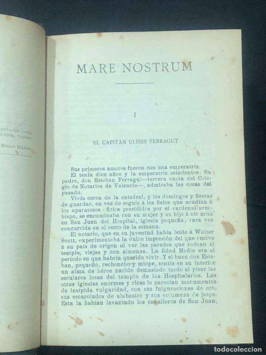 Libros: Vicente Blasco Iba&ntilde;ez. Mare Nostrum - Foto 6
