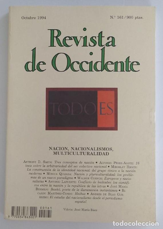 books: Revista de Occidente. Naci&oacute;n, nacionalismos, multiculturalidad. N&ordm; 161 Octubre 1994 - VV.AA