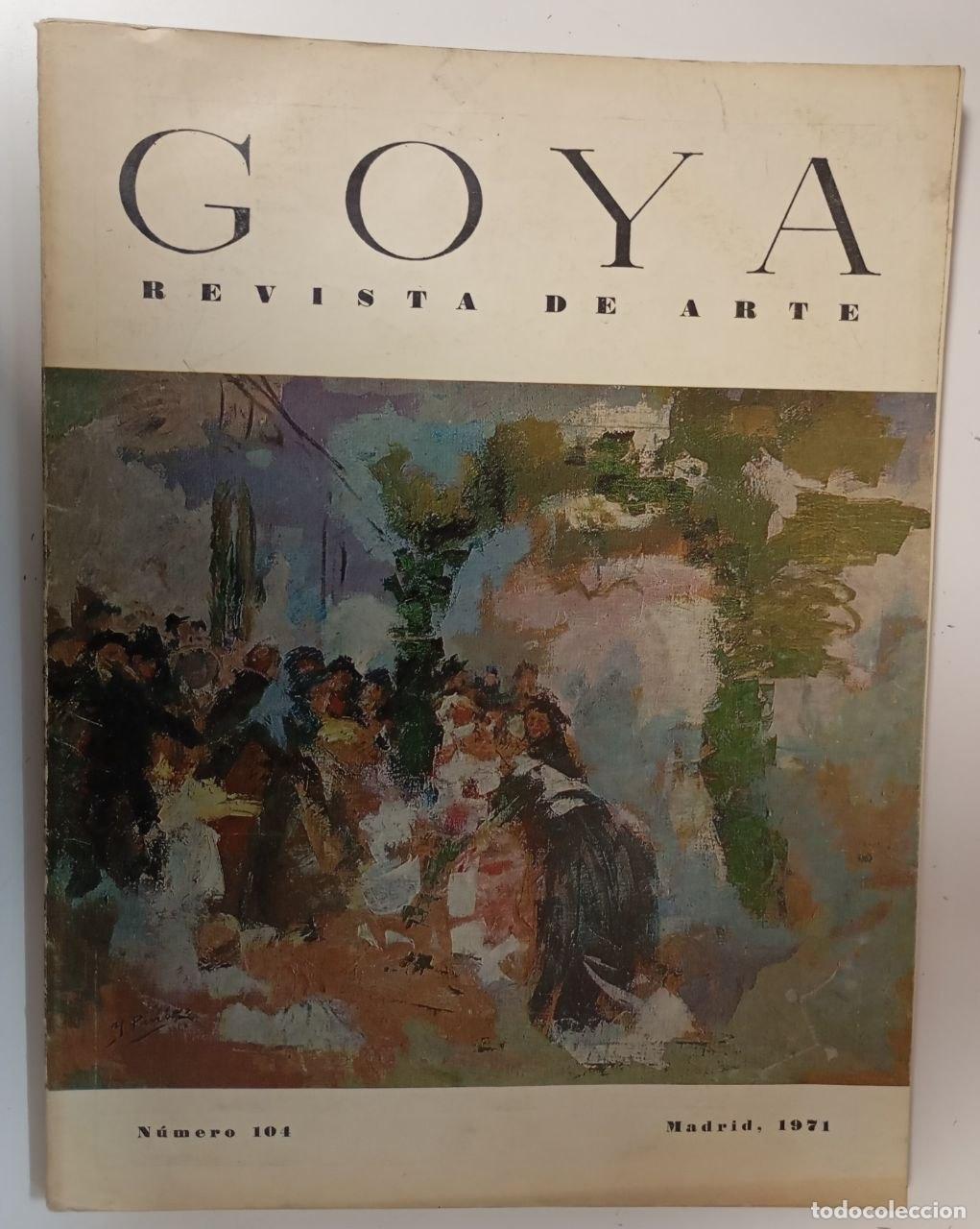 Libros: Goya. Revista de arte N&ordm; 104 - VVAA