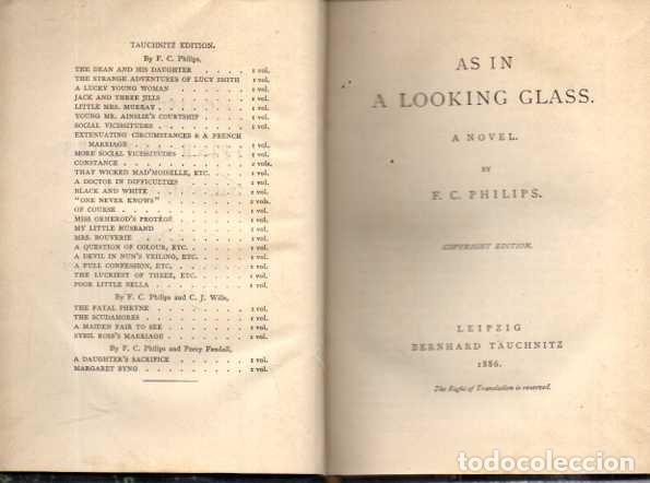 B&uuml;cher: AS IN A LOOKING GLASS. - PHILIPS, F. C.