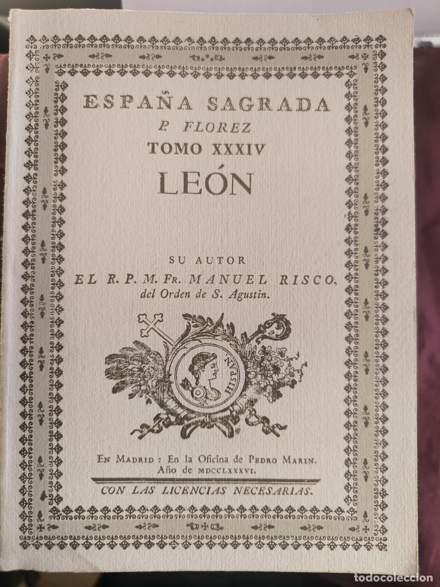 B&uuml;cher: Espa&ntilde;a Sagrada: Le&oacute;n Padre Fl&oacute;rez (3 tomos) - Padre Enrique Fl&oacute;rez