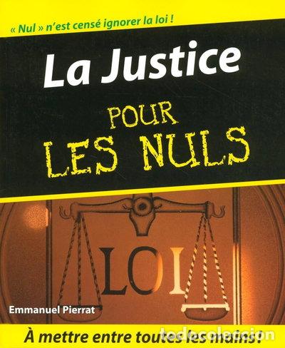 Livros em segunda m&atilde;o: La justice pour les nuls- 9782754005531