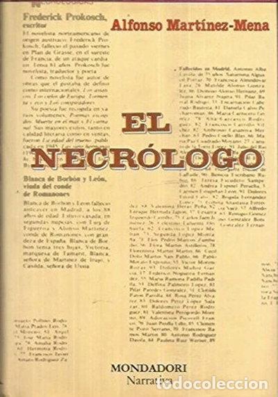 Libros: El Necr&oacute;logo- 9788439715443