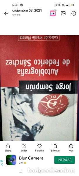 Libros: Autobiograf&iacute;a de Federico S&aacute;nchez- 9788439563457