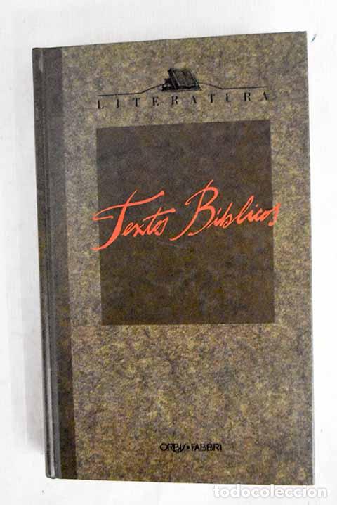 Libros: Textos b&iacute;blicos: antolog&iacute;a