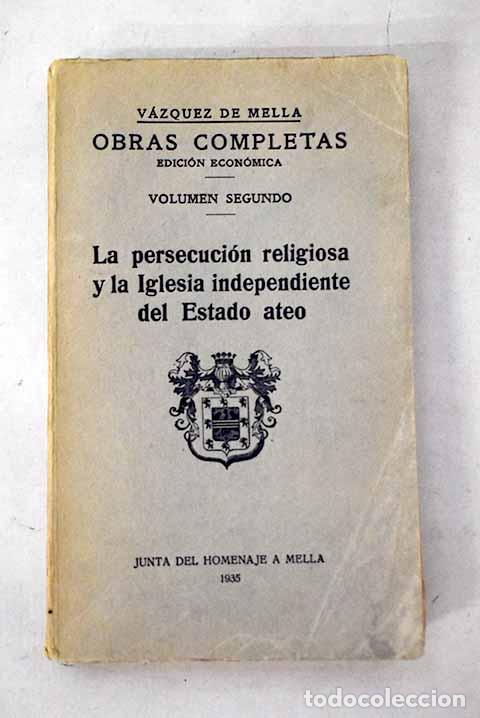 Livros em segunda m&atilde;o: La persecuci&oacute;n religiosa y la Iglesia independiente del Estado ateo