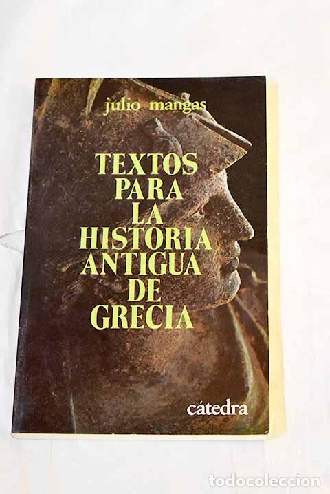 Libros: Textos para la historia antigua de Grecia