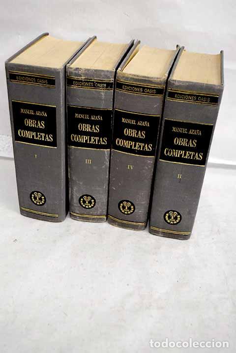 Livres: Obras completas: Aza&ntilde;a, Manuel.- Aza&ntilde;a, Manuel