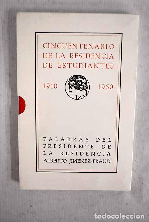 Livros em segunda m&atilde;o: Cincuentenario de la Residencia de Estudiantes: 1910-1960.- Jim&eacute;nez, Alberto