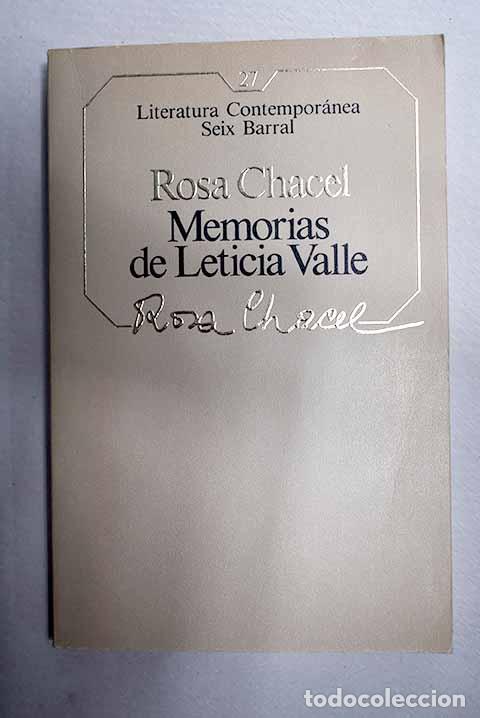 Libri di seconda mano: Memorias de Leticia Valle.- Chacel, Rosa