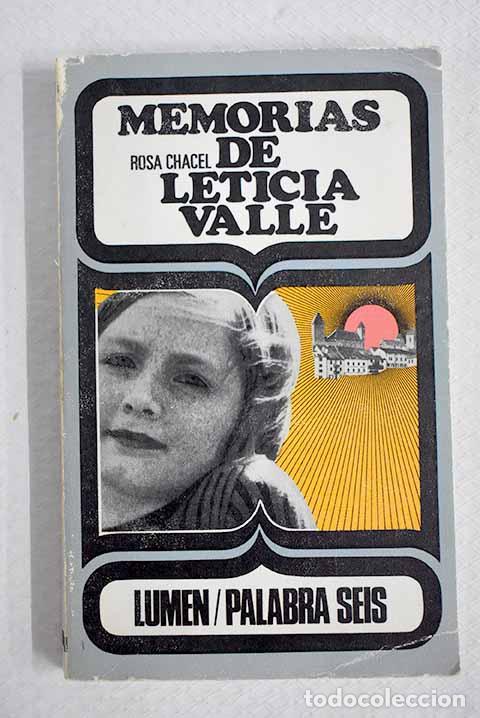 books: Memorias de Leticia Valle.- Chacel, Rosa