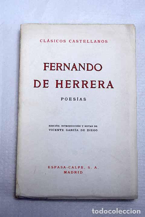 Libros: Poes&iacute;a: Herrera, Fernando de.- Herrera, Fernando de