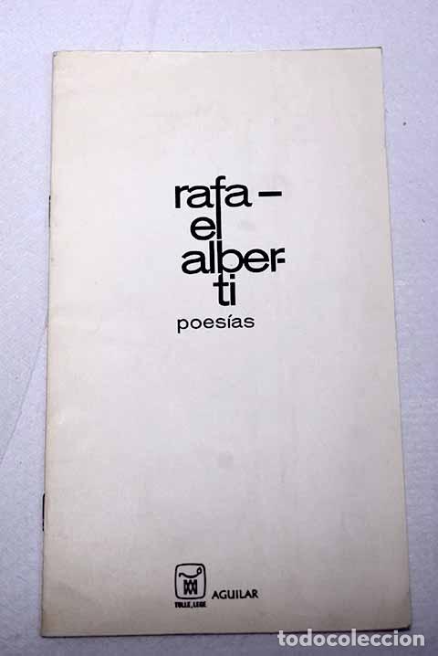 Livres: Poes&iacute;as: Alberti, Rafael.- Alberti, Rafael