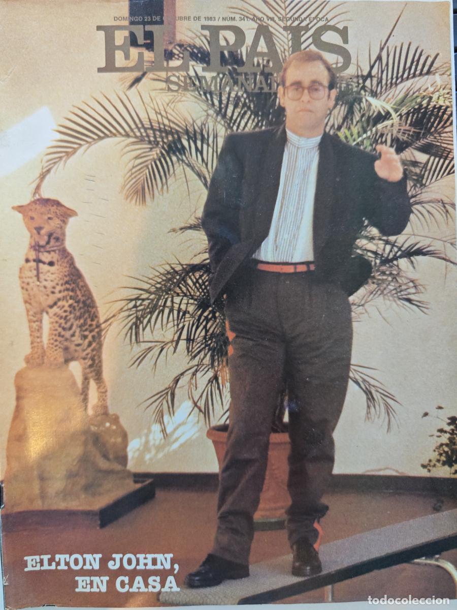 Livros em segunda m&atilde;o: revista el pais semanal - a&ntilde;o 1983 - n 341 - elton john - tdkc108 -