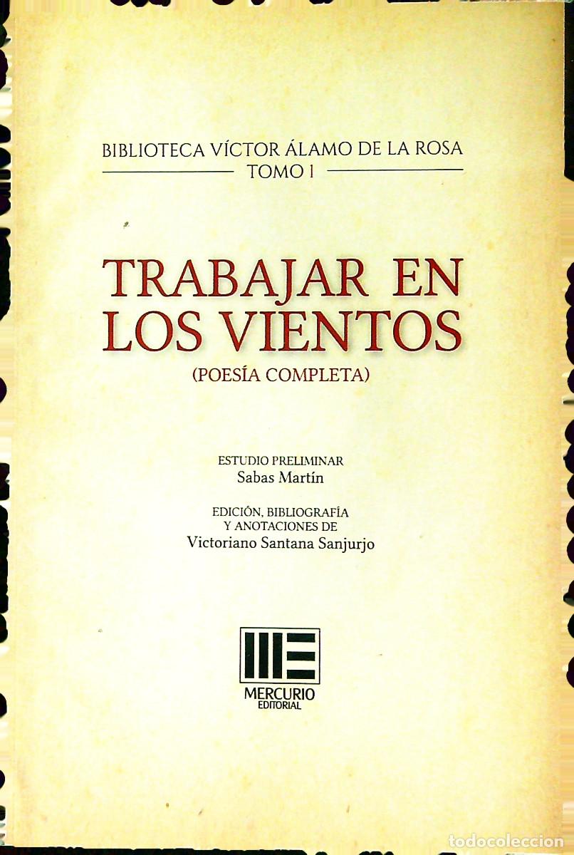 Libros: TRABAJAR EN LOS VIENTOS - BIBLIOTECA VICTOR ALAMO TOMO I - CANARIAS