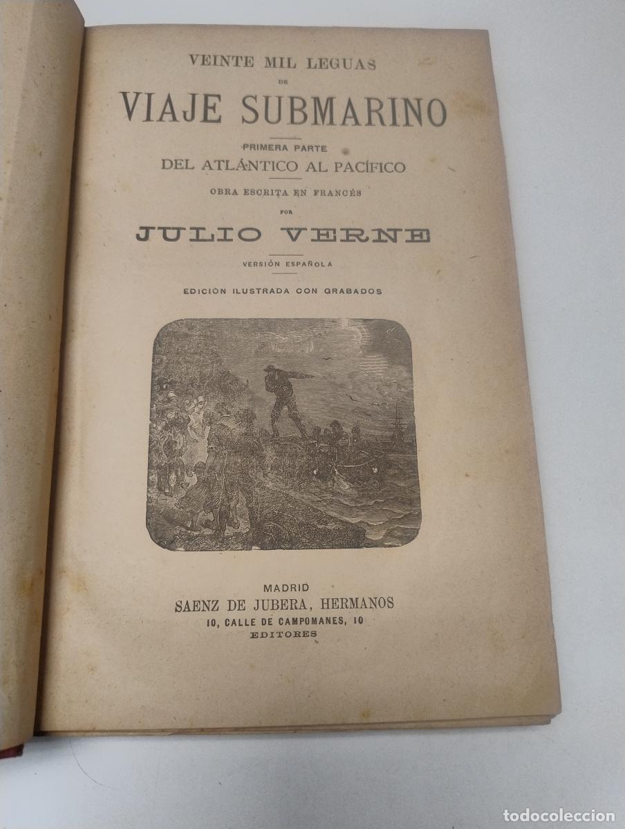 Libros: Veinte mil leguas de viaje submarino / El n&aacute;ufrago del Cynthia / Robur el conquistador - Verne, Juli