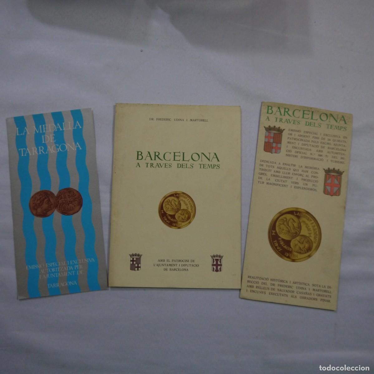 Libros: BARCELONA A TRAV&Eacute;S DEL TEMPS - DR. FREDERIC UDINA I MARTORELL - 1971 - CATALAN