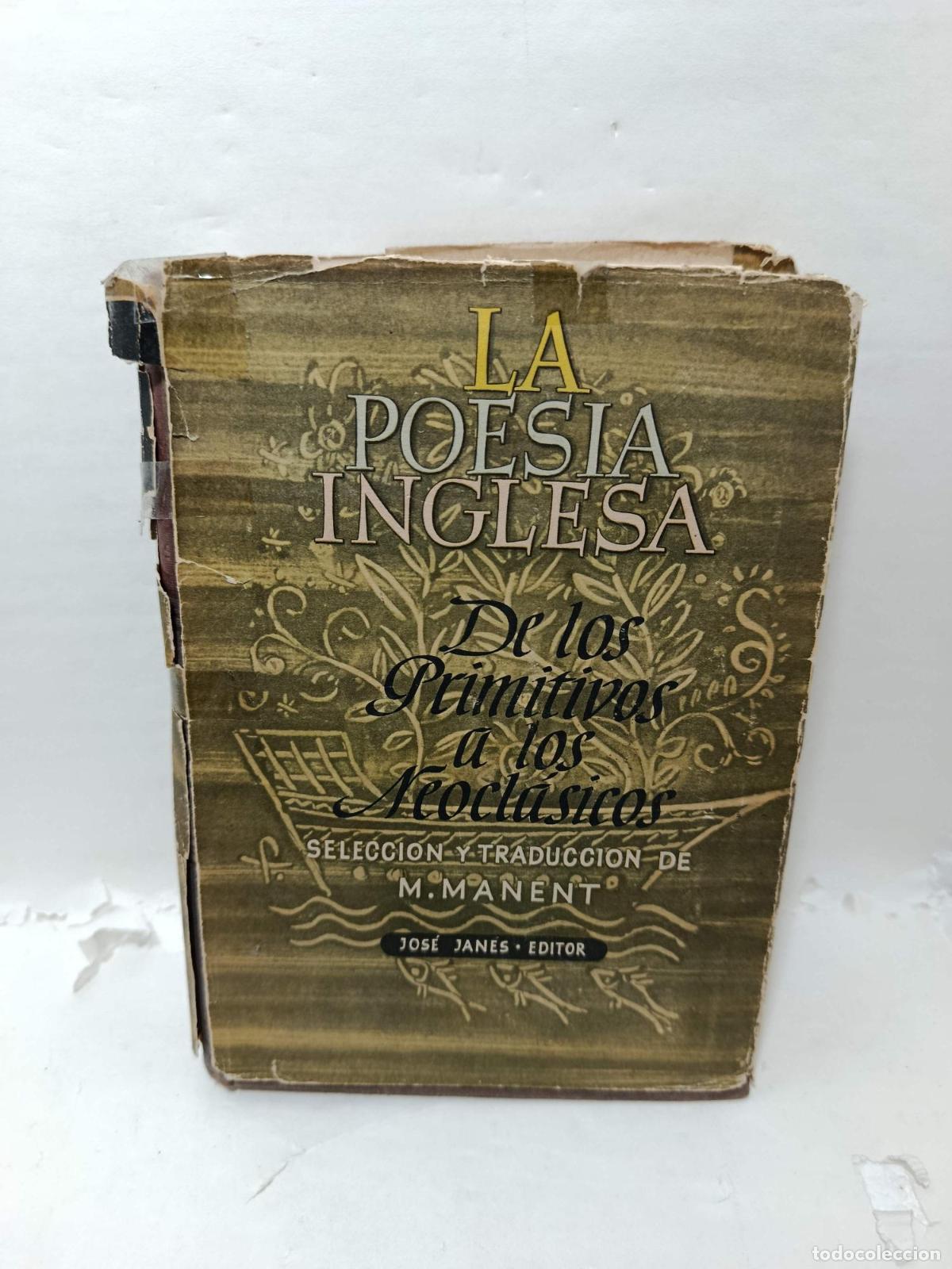 Libri di seconda mano: LA POES&Iacute;A INGLESA DE LOS PRIMITIVOS A LOS NEOCL&Aacute;SICOS - M. Manet